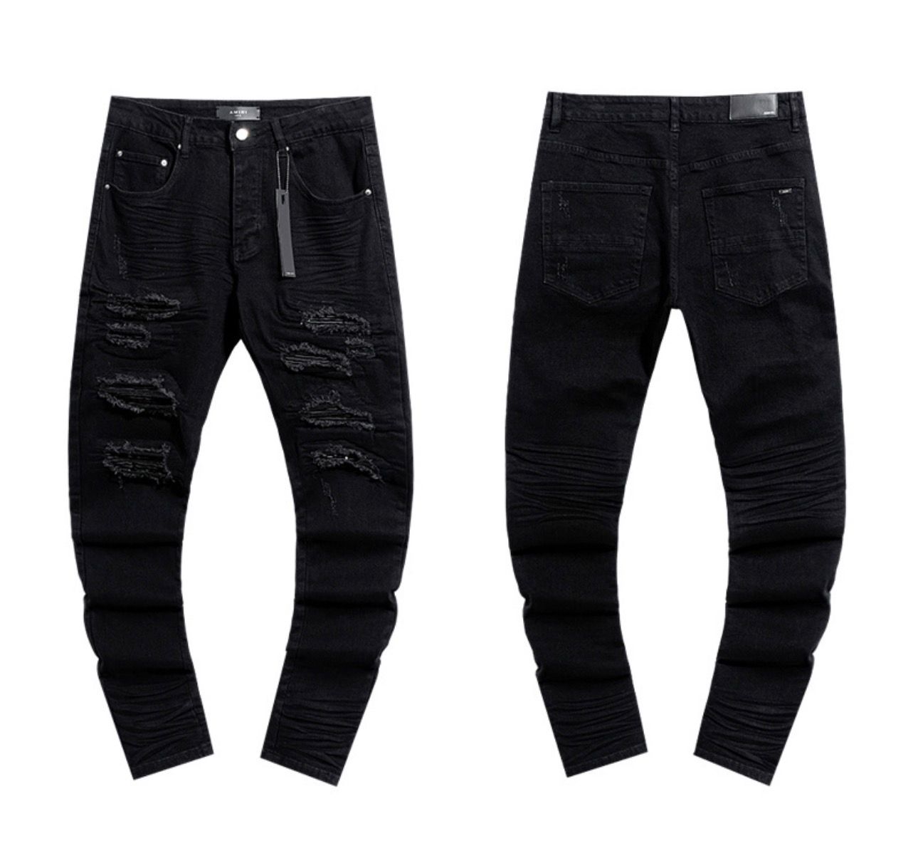 Pantalon jeans noir confortable et moderne”