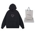 Hoodie homme design cœur tendance