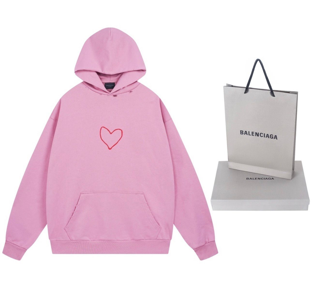 Hoodie homme design cœur tendance